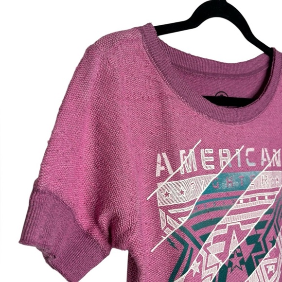 NWT AMERICAN FIGHTER Women's T-Shirt GLADBROOK Athletic Pink Size Medium - Picture 4 of 11